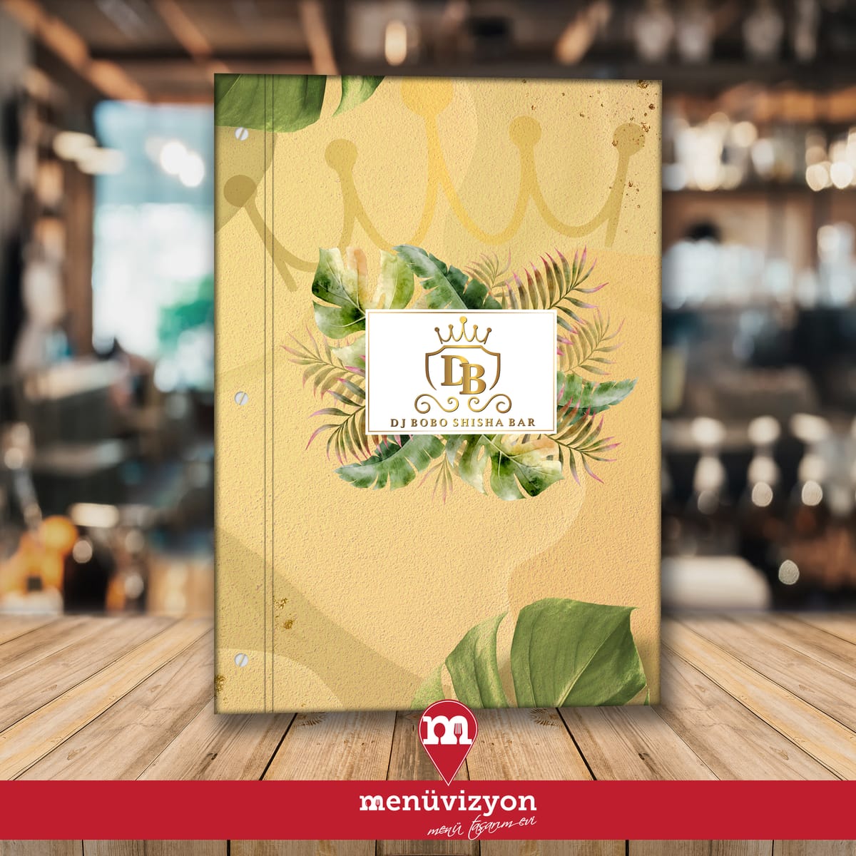 Dj Bob Shisha Bar - Sert Kapak Menü Tasarımı