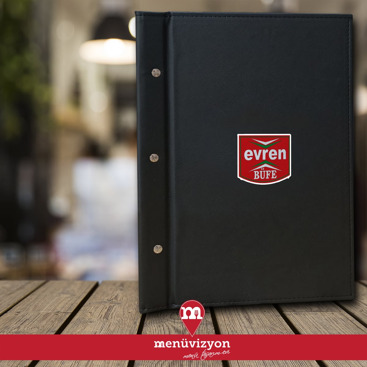 Evren Bufe - Deri Kapak Menü Tasarımı