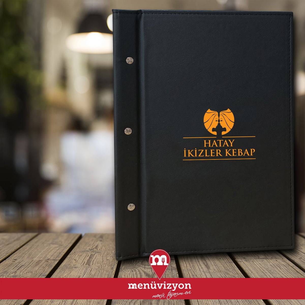 Hatay Ikizler Kebap - Deri Kapak Menü Tasarımı