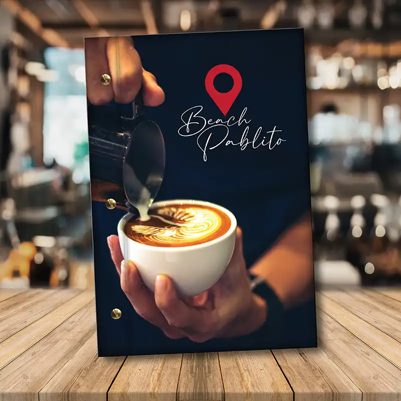 Mukavva Sert Kapak Menü Tasarımı