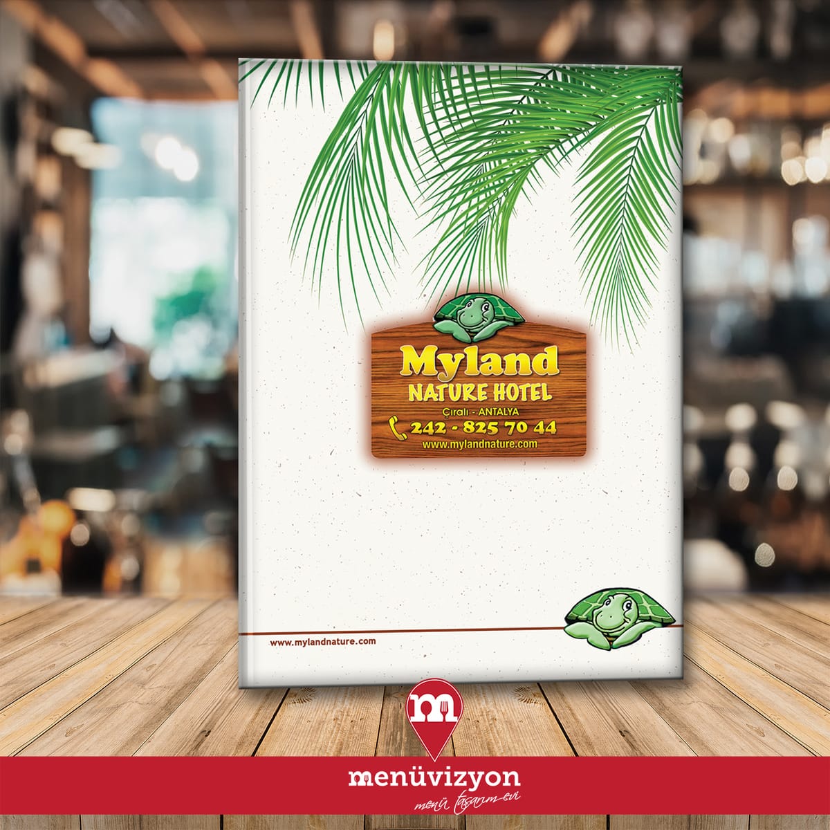 Myland Nature Hotel - Sert Kapak Menü Tasarımı